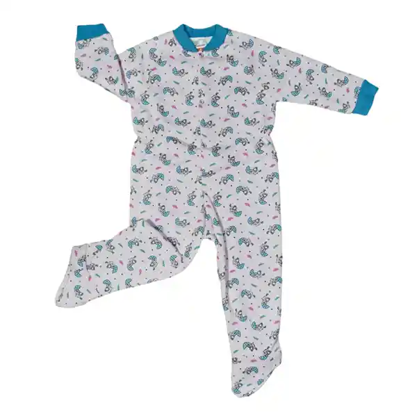 Pijama Bebé Térmica Enteriza Estampado Niña Mora Leche Talla 00  (3 Meses)