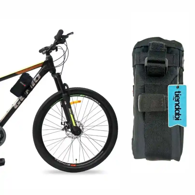 Porta Botella Caramañola Para Bicicleta Impermeable Negro 