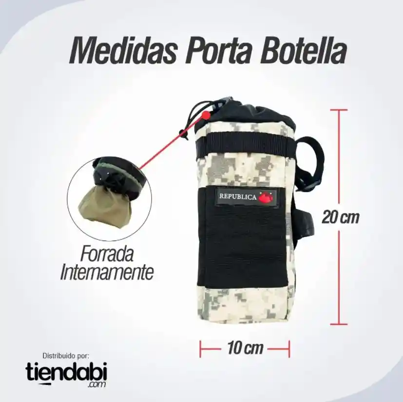 Porta Botella Caramañola Para Bicicleta Impermeable Pixel