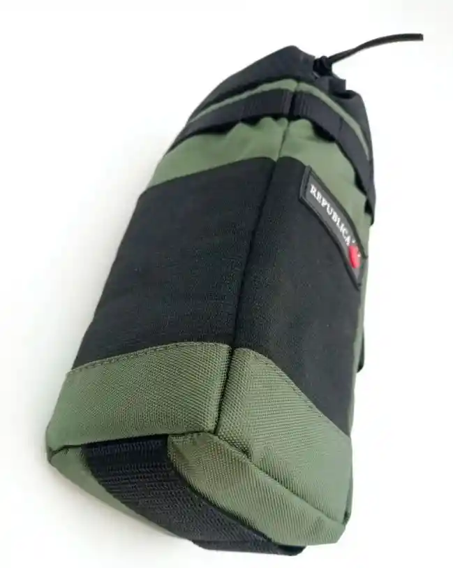 Porta Botella Caramañola Para Bicicleta Impermeable Verde Militar 