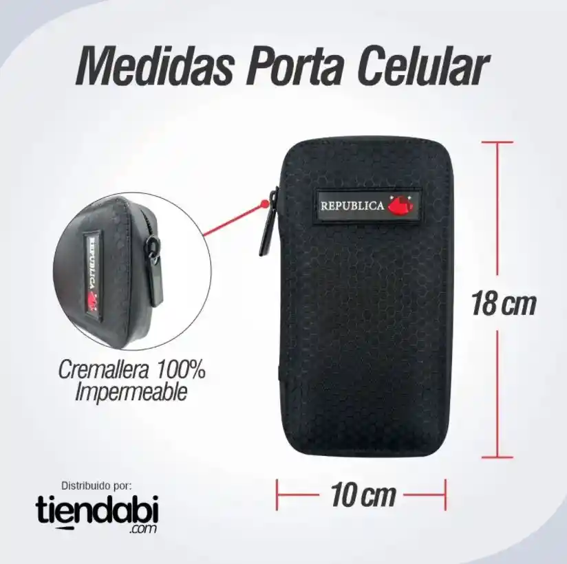 Estuche Porta Celular Brazalete Impermeable Negro 