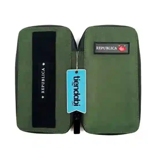 Estuche Porta Celular Brazalete Impermeable Verde Militar 