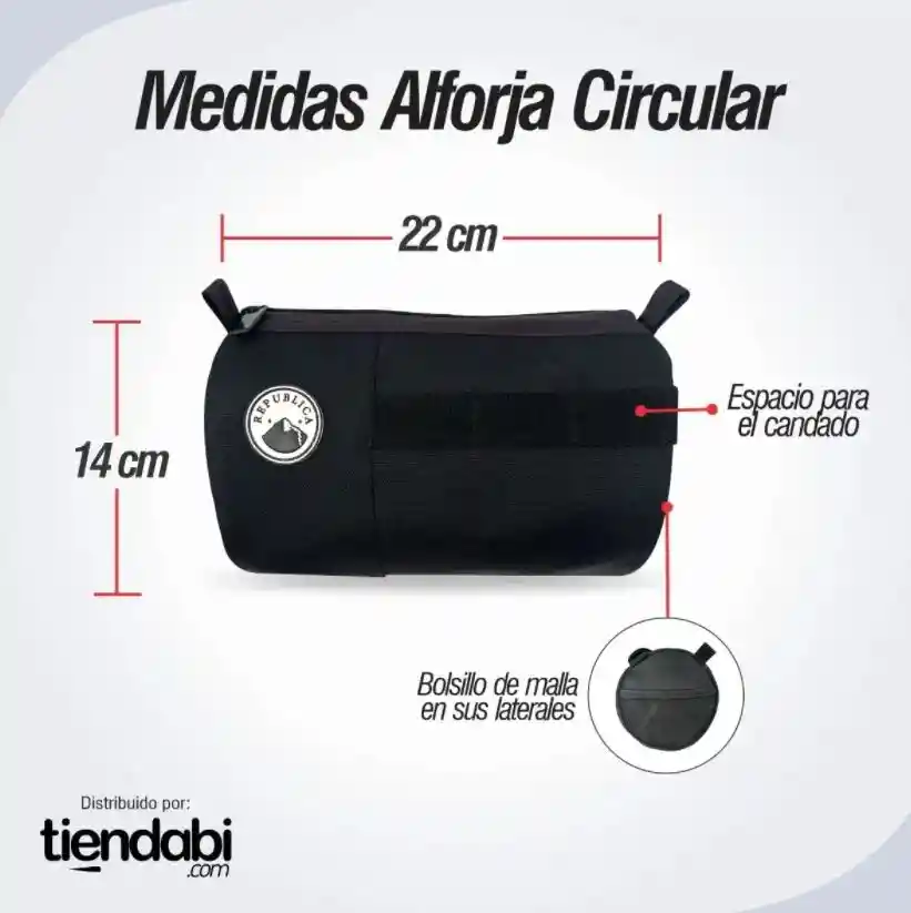 Estuche Alforja Impermeable De Manubrio Para Bicicleta Negro 