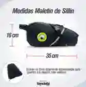 Maleta Maletín De Sillín Impermeable Para Bicicleta 8Lts Negro 