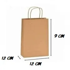 Bolsa Kraft De 12 X 12 Cm X 1 Und