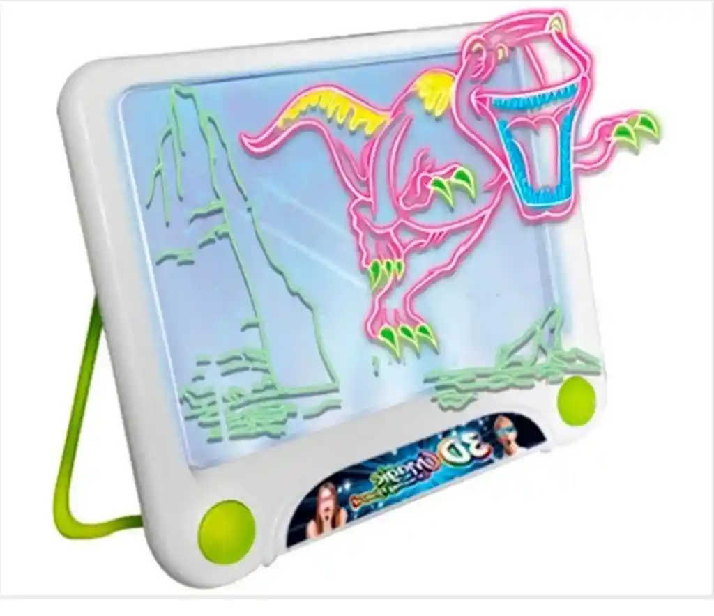 Tablero De Dibujo 3d Luz Led Magic Pad Marcadores Plantilla