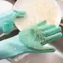  Guantes Multiusos  Silicón E Brush Azul 