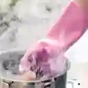  Guantes Multiusos  Silicón E Brush Rosado 