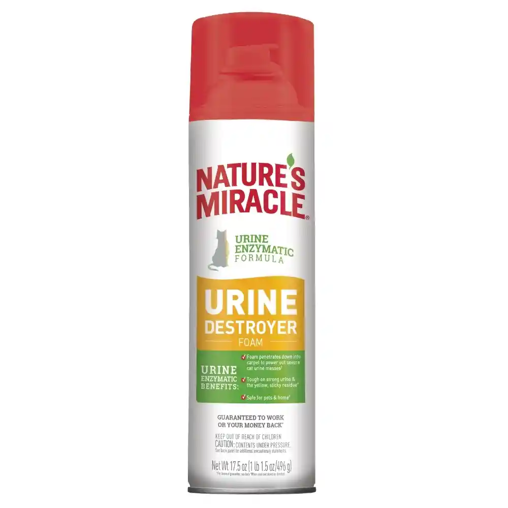 NATURE MIRACLE DESTRUCTOR DE ORINA GATO AEROSOL 17.5 OZ