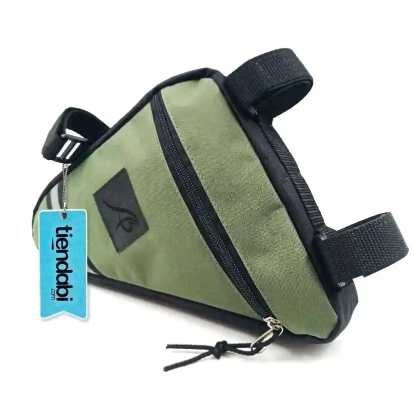 Estuche Maleta Triangular Para Bicicleta Verde 