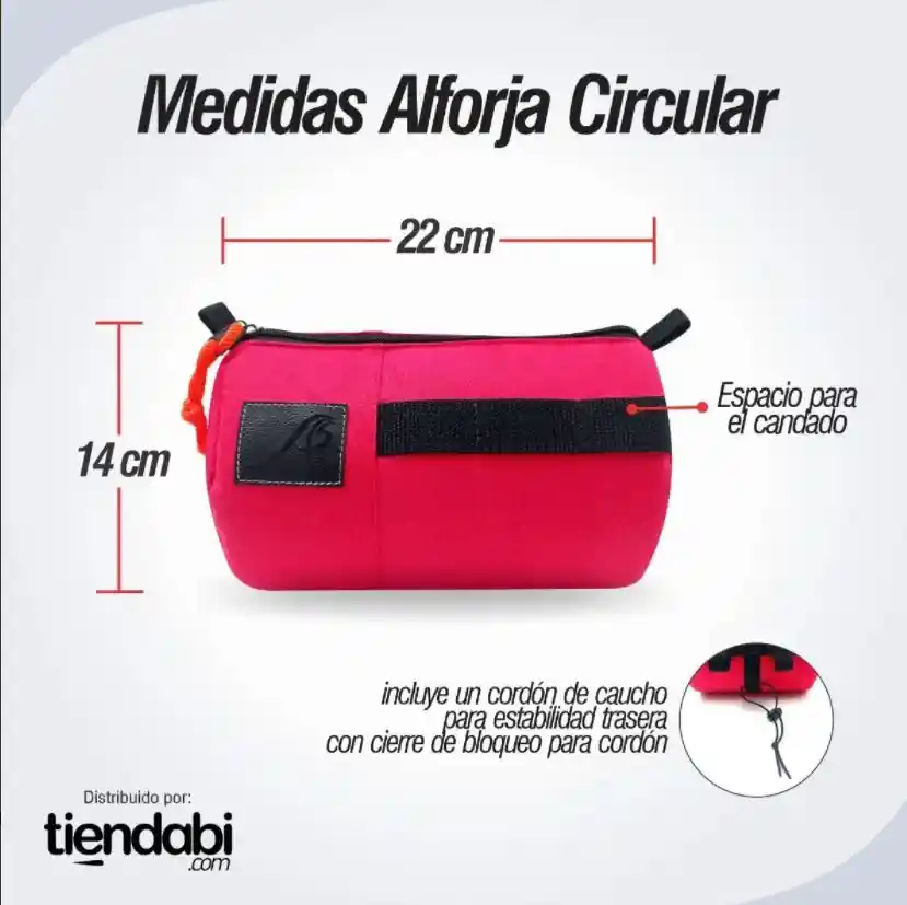 Estuche Alforja Maletín De Manubrio Para Bicicleta Rojo