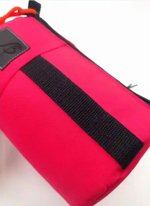 Estuche Alforja Maletín De Manubrio Para Bicicleta Rojo