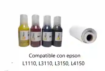 COMBO TINTA SUBLIMACIÓN 70 ML + ROLLO SUBLIMACIÓN 100 mts