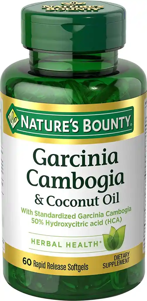  Garcinia Cambogia 50% Hca 1000Mg 60 Capsulas Soft Gel De NATURE´S BOUNTY 