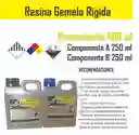 500ml Resina Epoxica Gemelos Rigida Para Artesania Y Bisuteria