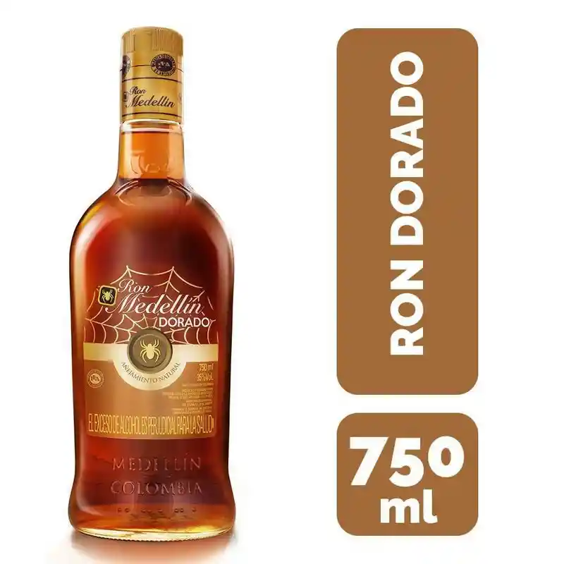 Ron Medellin Dorado 750mL