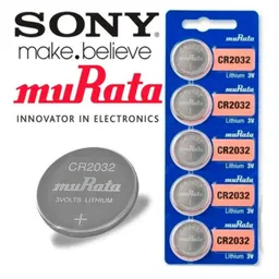 Batería Pila Cr2032 Murata Sony Original Litio, 3v, Pack X 5