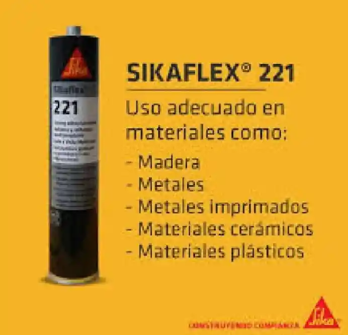 Silicona Automotriz Sikaflex 221 Sellador Negro