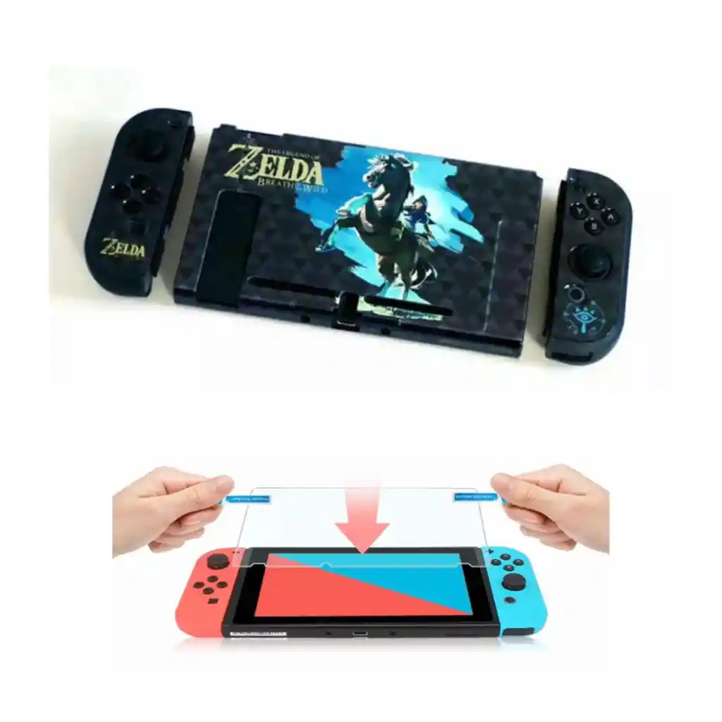 Nintendo Switch Carcasa Acrilico Protector Rigido + Vidrio.