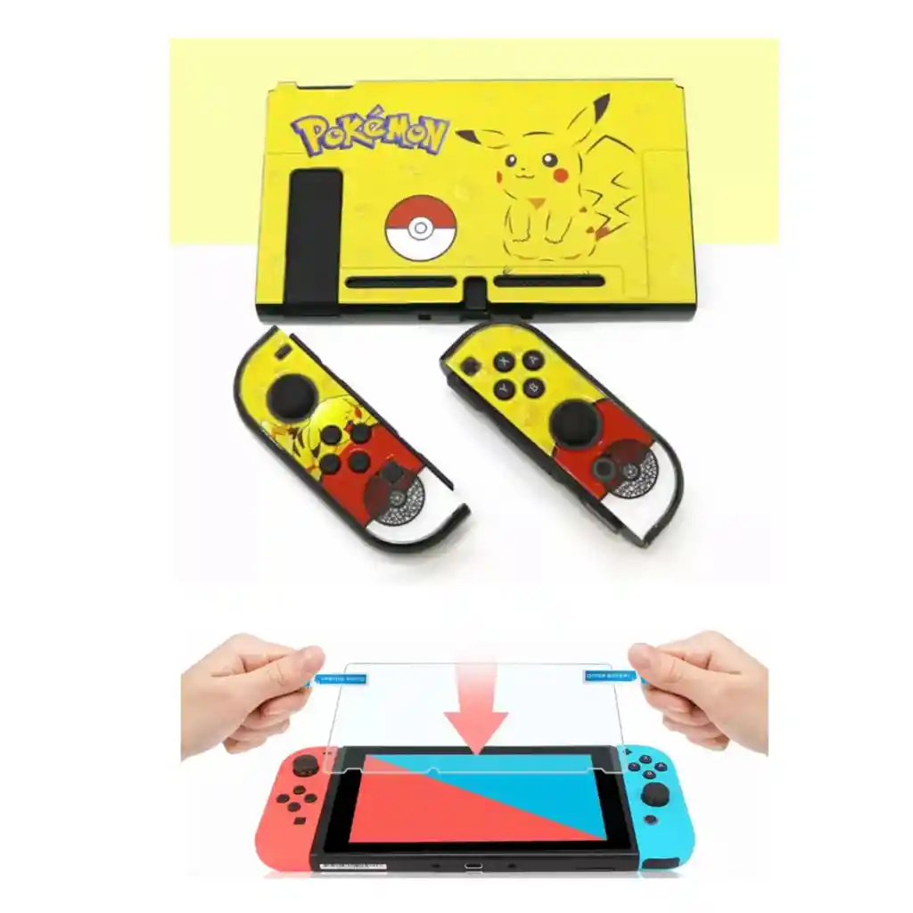 Nintendo Switch Carcasa Acrilico Protector Rigido + Vidrio.