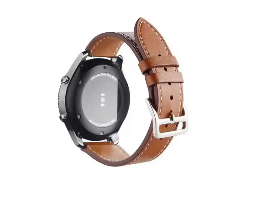 Correa Pulsera Banda Cuero Samsung Galaxy Watch 46mm - CAFE LISO