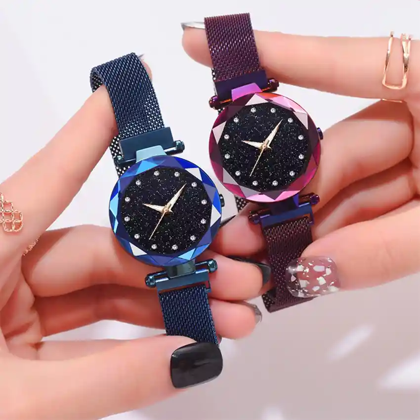 Reloj De Lujo Con Hebilla Magnética Para Mujer