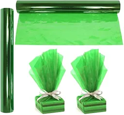 Papel celofán x pliego verde