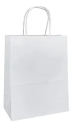 Bolsa De Regalo Blanca 23 X 26 X 1 Und