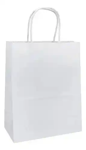 Bolsa De Regalo Blanca 23 X 26 X 1 Und