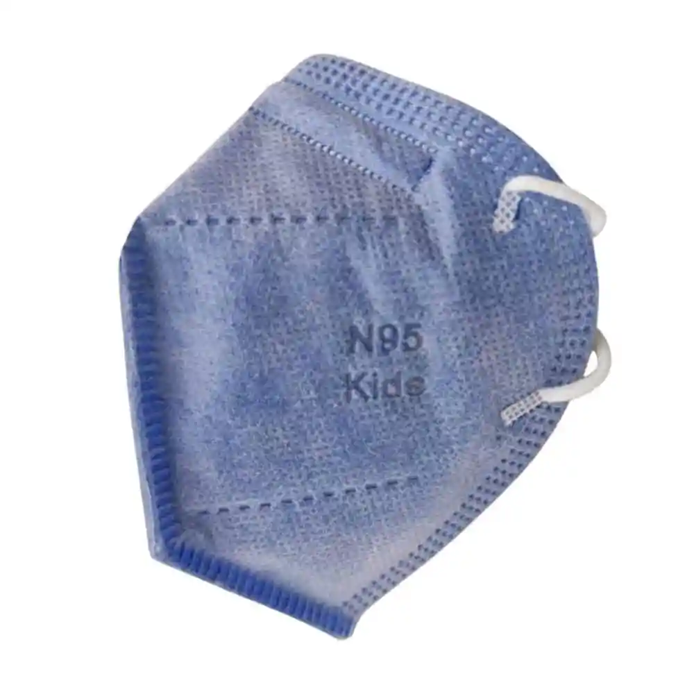 10 Tapabocas Niños Azul Jean N95  Termosellados 5 capas | Empaque individual