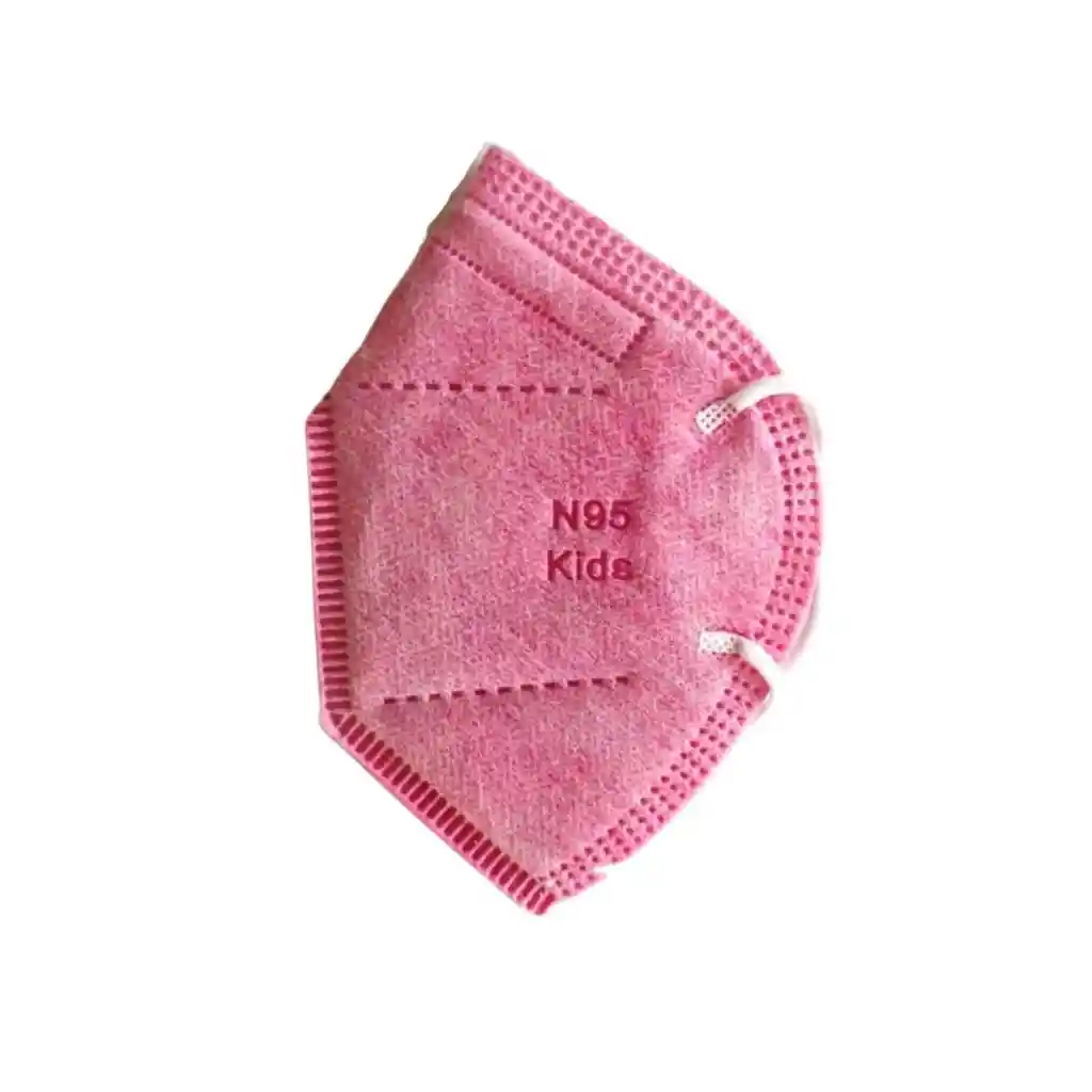 15 Tapabocas Niños Rosa N95 Termosellados 5 Capas | Empaque Individual