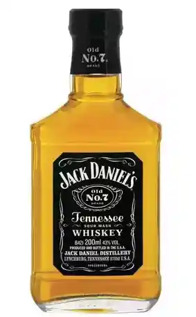 Whisky Jack Daniel 200ml - mL a $200
