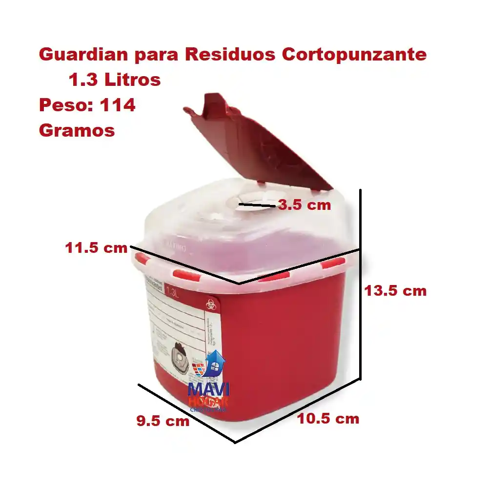 Estra Recipiente Guardian 1.5 L Residuos Cortopunzante
