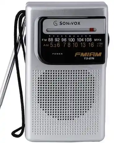 Sonivox Radio Vs R96 Bolsillo 2 Bandas Am/Fm Bateria Antena