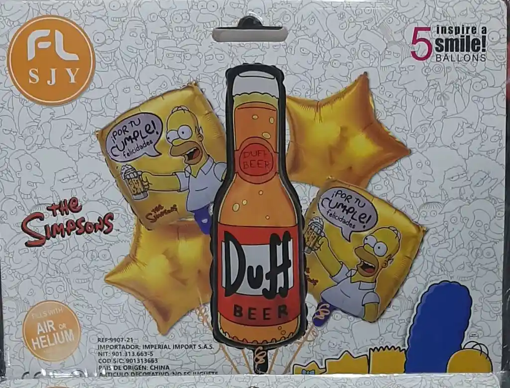 Decoracion De Cumpleños Homero Cerveza Duff