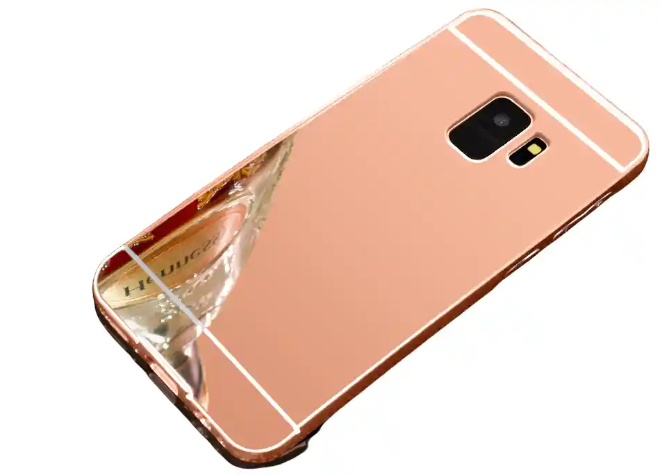 Estuche Carcasa Protector Espejo Samsung Galaxy S9 - ROSADO