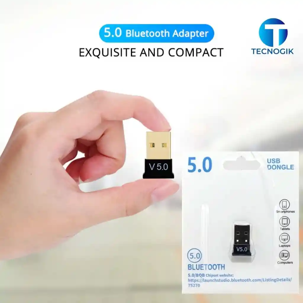 ADAPTADOR USB BLUETOOTH V5.0