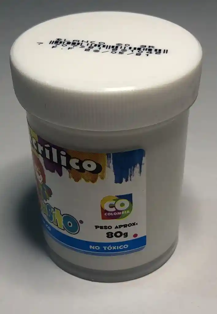 VINILO ACRILICO (TEMPERA) BLANCA 80G