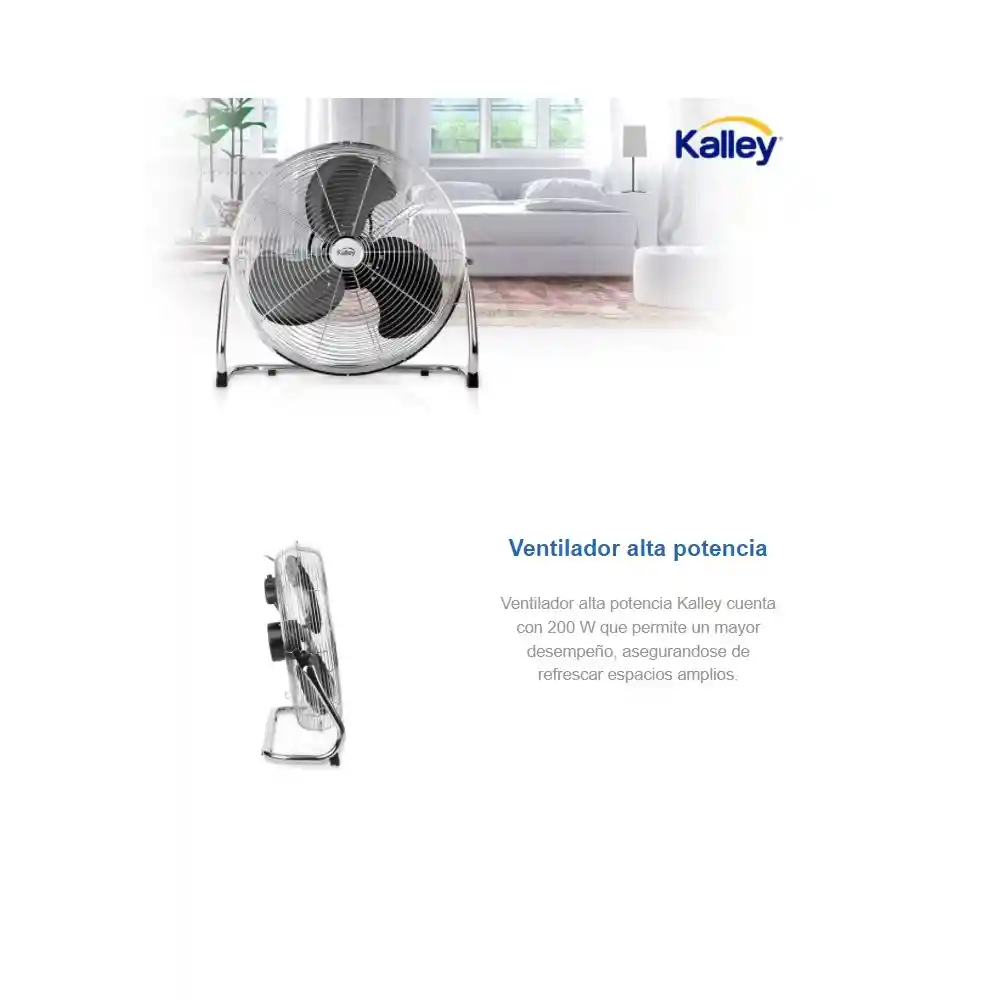 Kalley Ventilador Alta Potencia 20” K-Vp20Hs