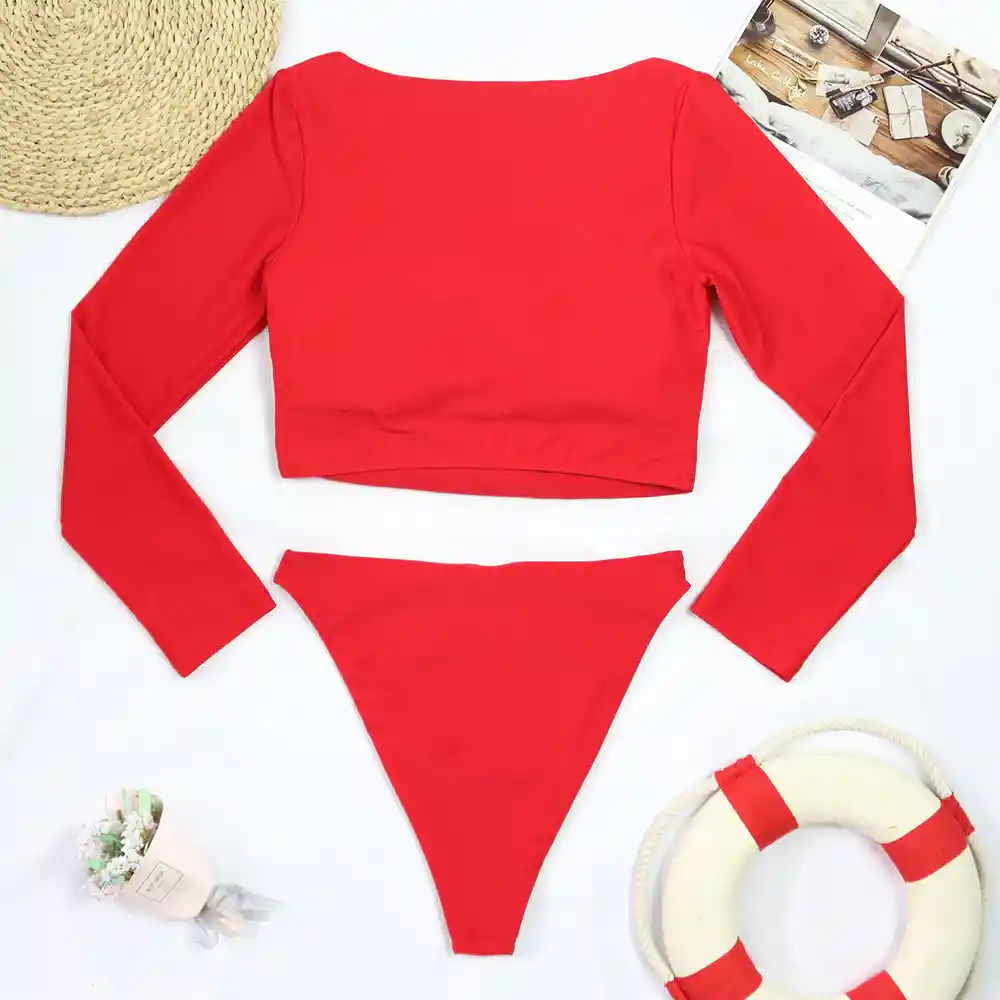 ENVÍO GRATIS -  "Tokio Red" Bikini Vestido de Baño Rojo | AUGUST