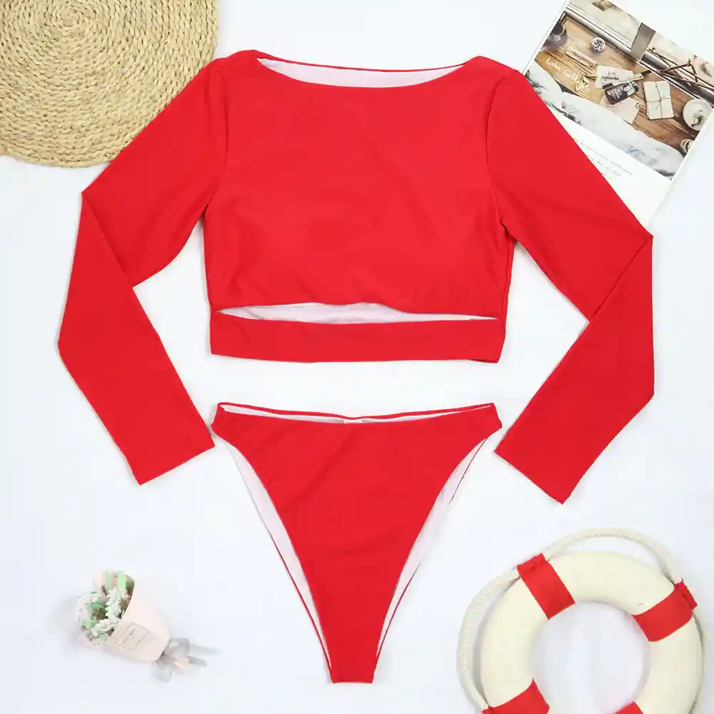 ENVÍO GRATIS -  "Tokio Red" Bikini Vestido de Baño Rojo | AUGUST