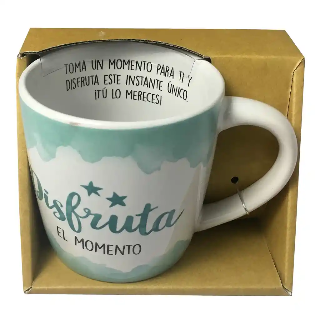 Nico taza Mug de Porcelana - Disfruta el momento