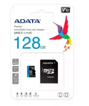 Adata Memoria Micro Sd 128 Gb 100 Mb/Sg Clase 10