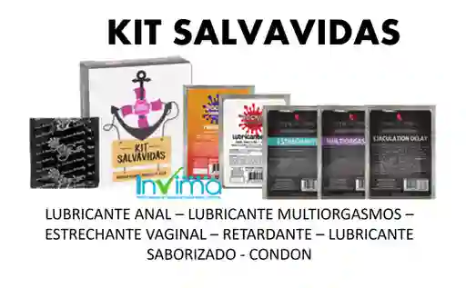Lubricante Kit Salvavidas 6u (anal, Multiorgasmo, Estrechante, Retardante, Lub Y Condon)