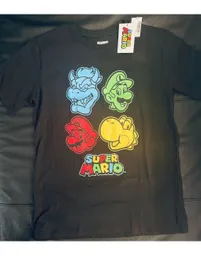 Camiseta Mario Bros Licenciada Negra