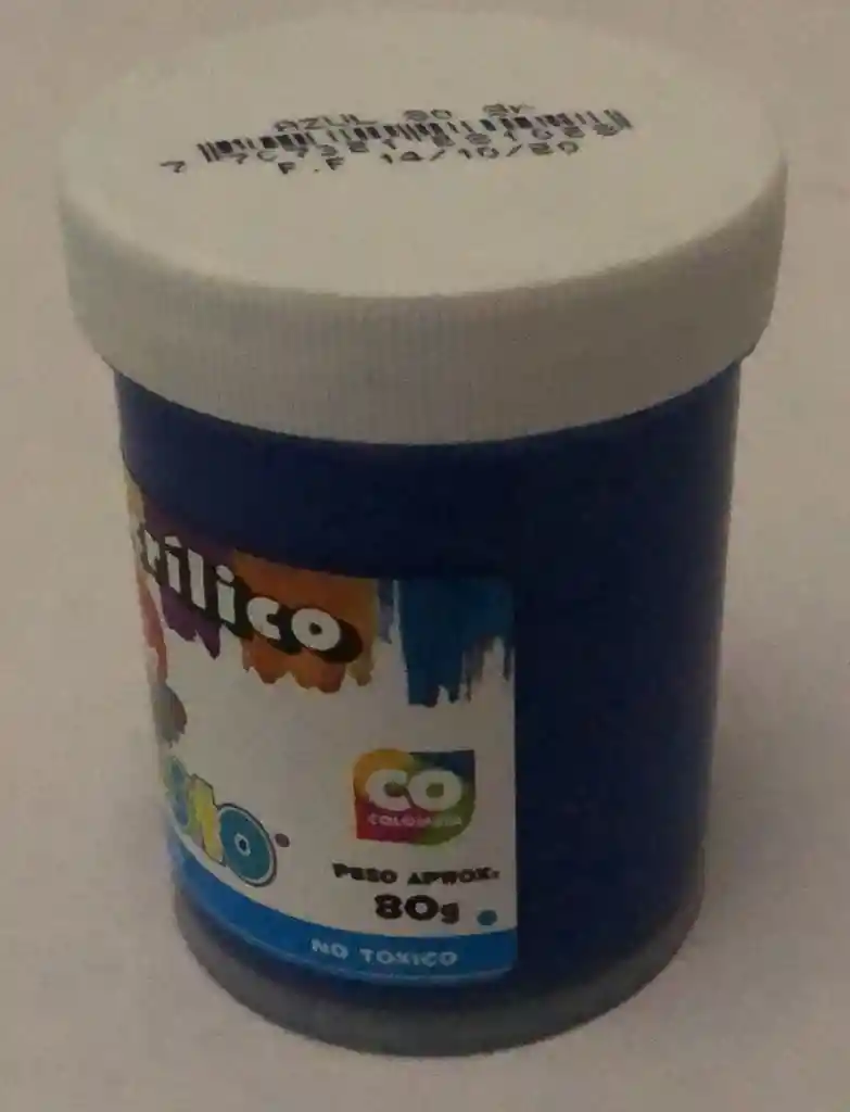 VINILO ACRILICO (TEMPERA) AZUL OSCURO 80 GRS.