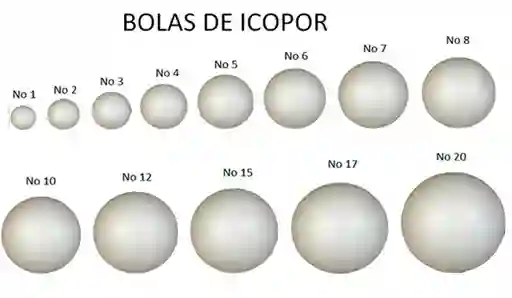 BOLA DE ICOPOR No. 01