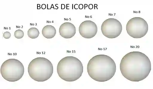 BOLA DE ICOPOR No. 06