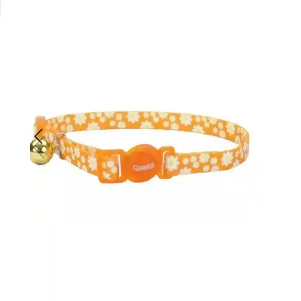 Collar Fashion Naranja Flores