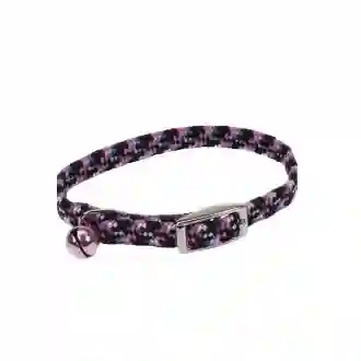 Collar Li'l Pals Reflectivo Negro-Rosado X Small